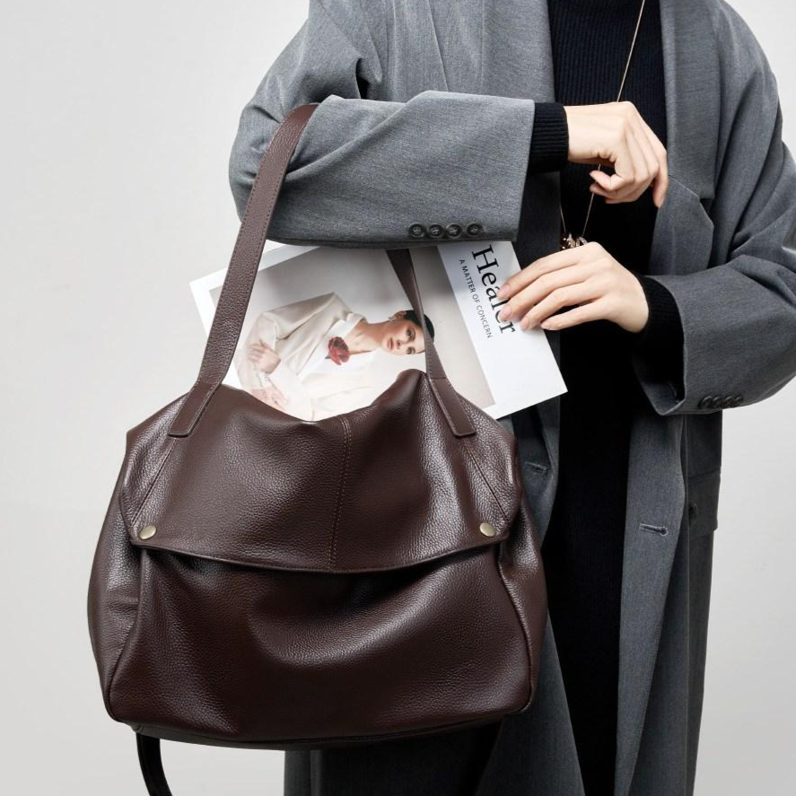 Mimi Market 여성 소가죽 토트백 데일리 숄더백 직장인 출근용 대용량 89,000원