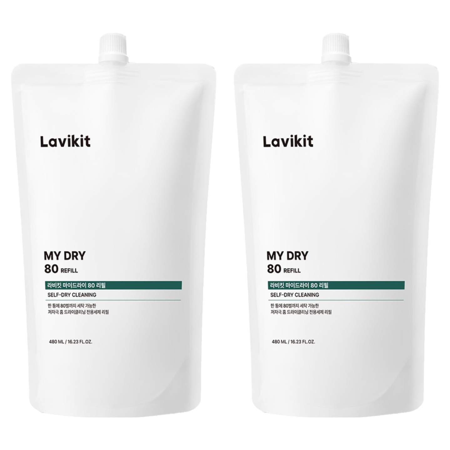 라비킷 마이드라이80 홈드라이세제 리필, 2개, 480ml 25,000원