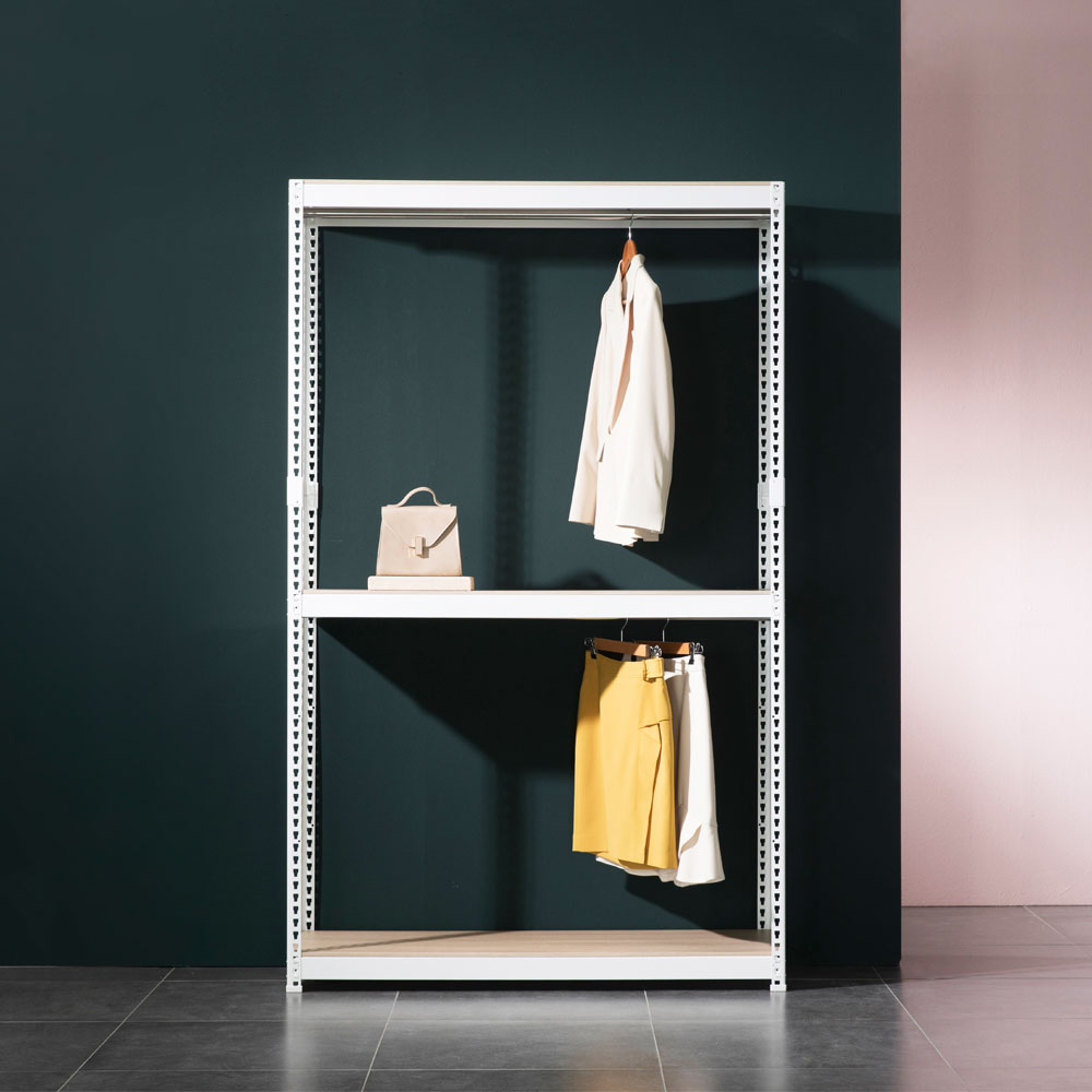 스피드랙 시스템 행거 3단(행거봉2), 화이트 129,200원