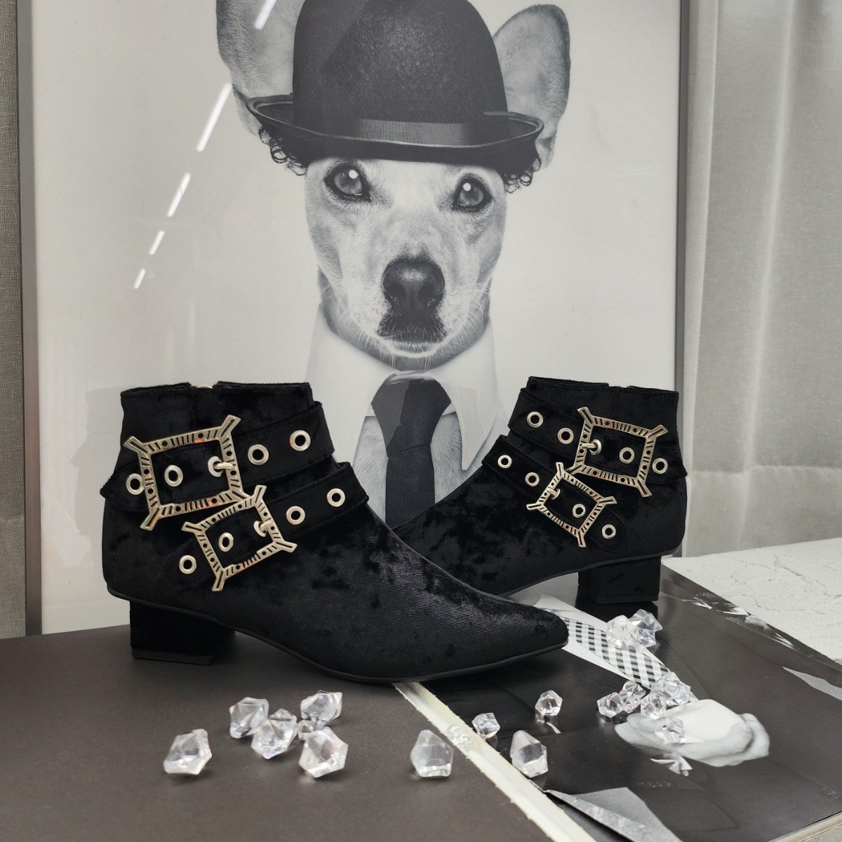 조은킹 율이에 B533 천연 소가죽 앵클부츠 3cm 큰발여성 79,800원