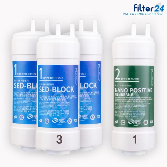 쿠쿠 인앤아웃 CP-TS100DS 정수기필터 호환 1년세트 [5인치 3+1 X] 53,260원