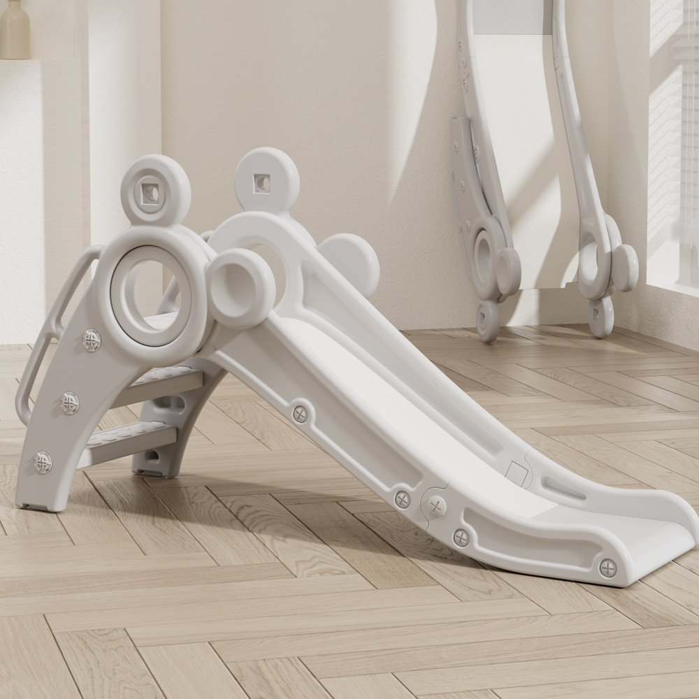 야야 유아용 아기곰 접이식 2in1 미끄럼틀, 바닐라, 1개 52,000원