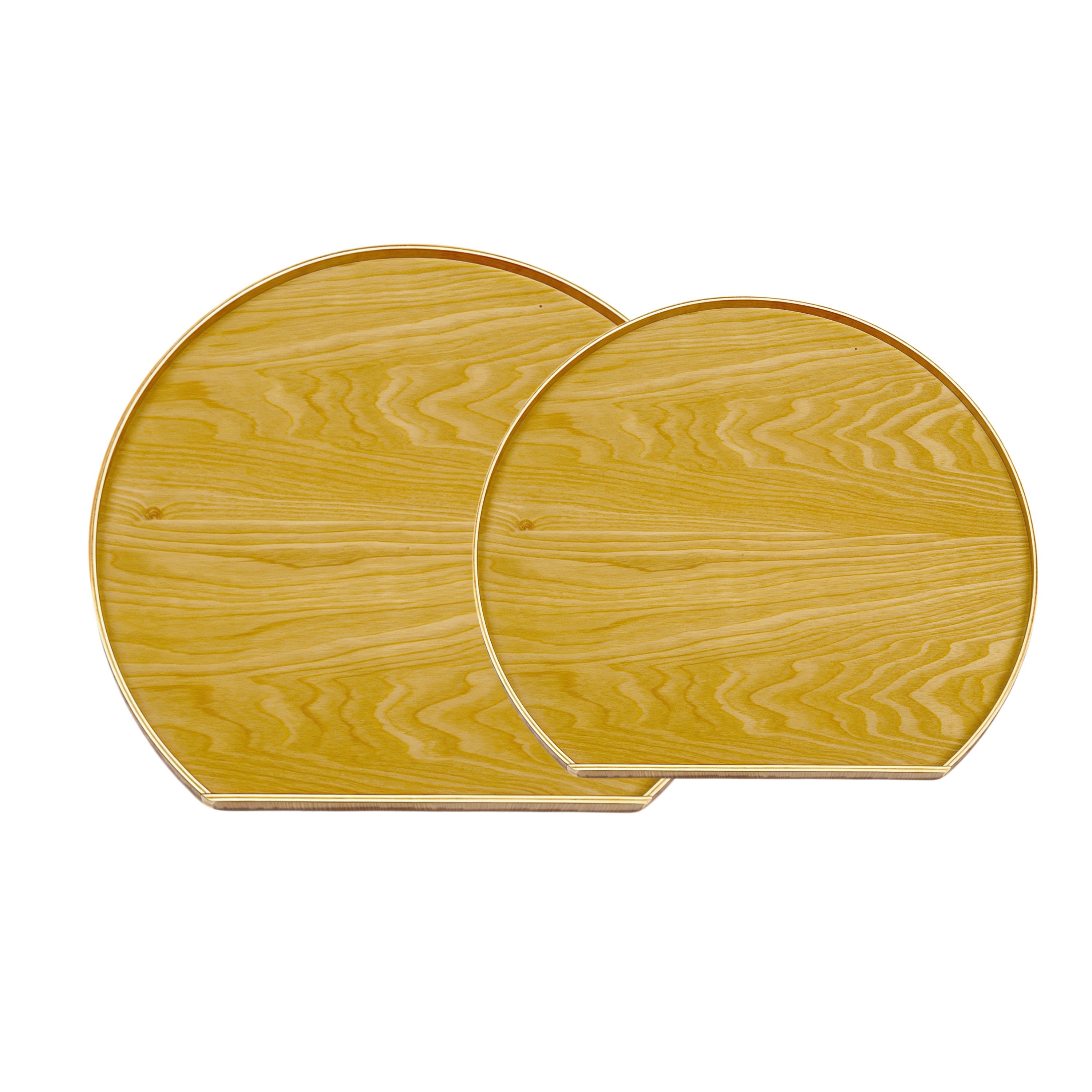 천연 나무로 만든 초승달 모양 트레이 세트 (크기와 기타 규칙의 조합), 1세트, 원목색 21,000원