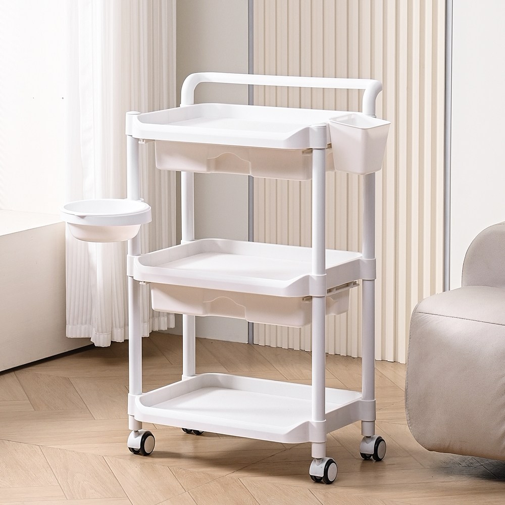 3단 미용 카트 뷰티 웨건 다용도 이동식 트롤리 46,000원