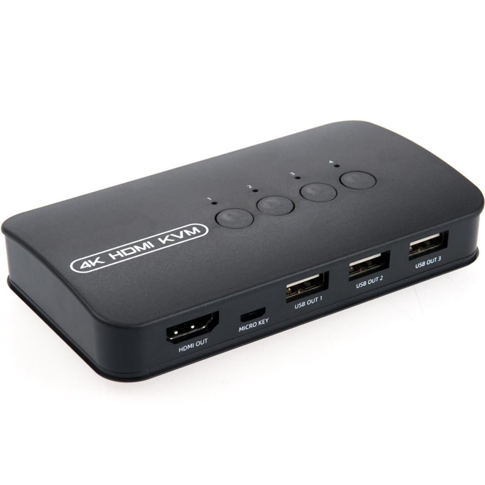 컴스 4포트 4K HDMI KVM 스위치 선택기 USB 3포트 61,580원