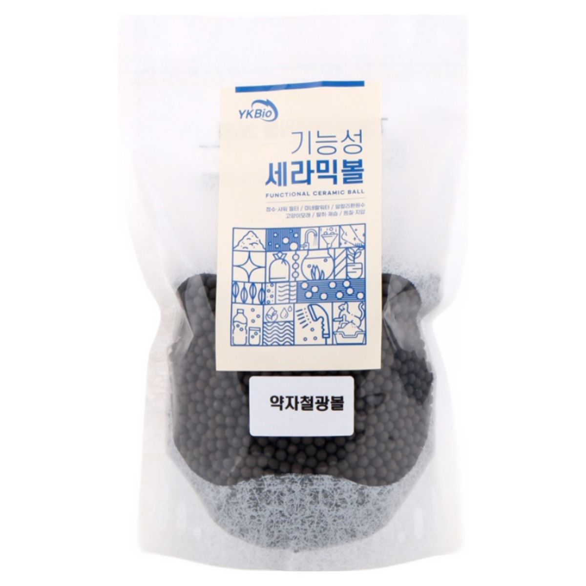 유경바이오 자철광볼 1kg 세라믹볼 미네랄워터 정수용 정수 DIY 육각자화수 이끼방지 산화억제 수질정화 항살균 항균 살균, 1개 9,900원