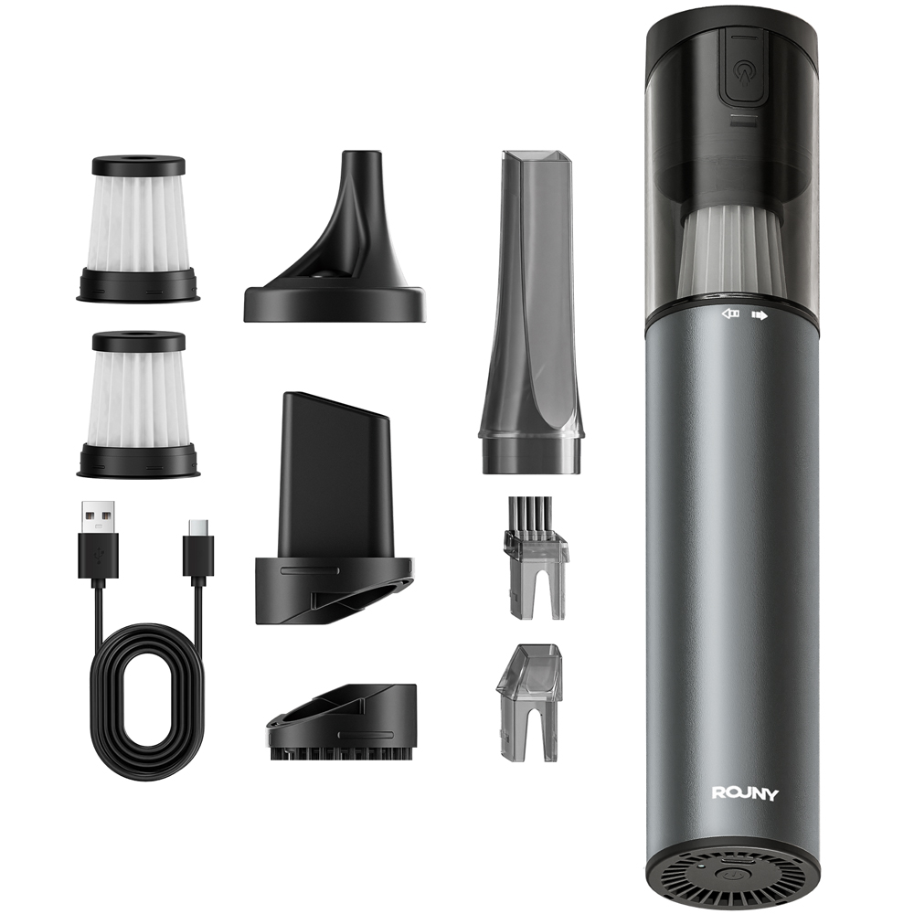 ROUNY 무선 차량용 청소기 먼지 흡입과 바람 부는 겸용 휴대용 청소기 강력 에어건 45,800원