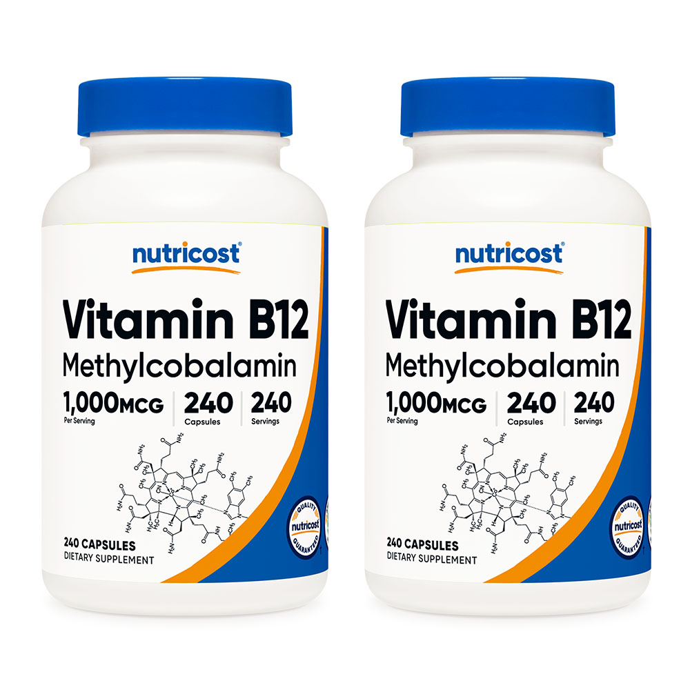 뉴트리코스트 비타민 B12 1000mcg 240캡슐 2개, 2개, 240정 37,800원