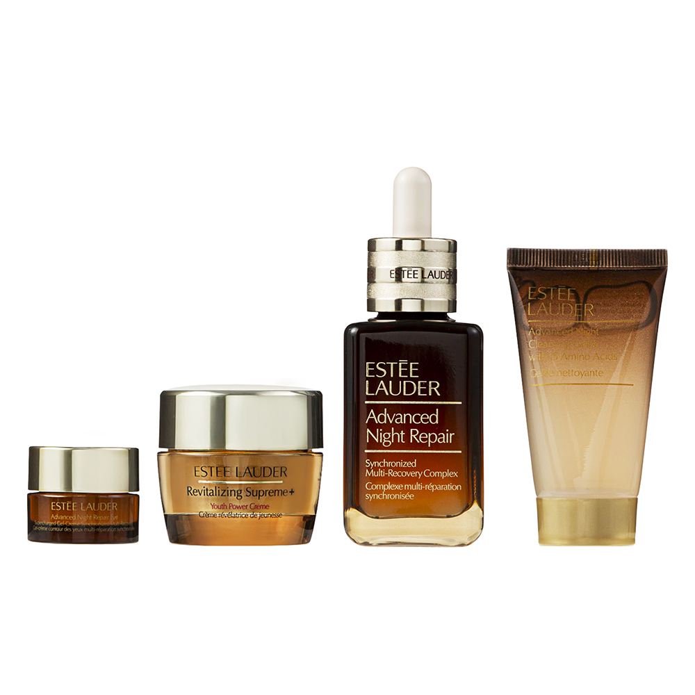 에스티로더 어드밴스드 나이트 리페어 싱크로나이즈드 멀티 리커버리 콤플렉스 세럼 50ml + 클렌징 폼 30ml + 아이 젤 크림 5ml + 수프림 단단크림 15ml 세트 163,260원