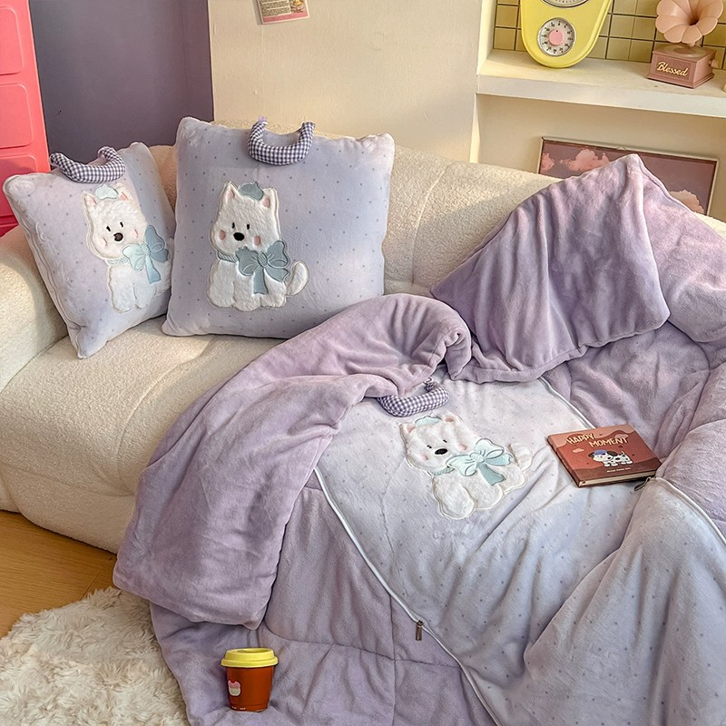 빅무드 베베퍼피 2in1 쿠션 담요 이불 접이식 차량용 캠핑 소파쿠션 27,900원