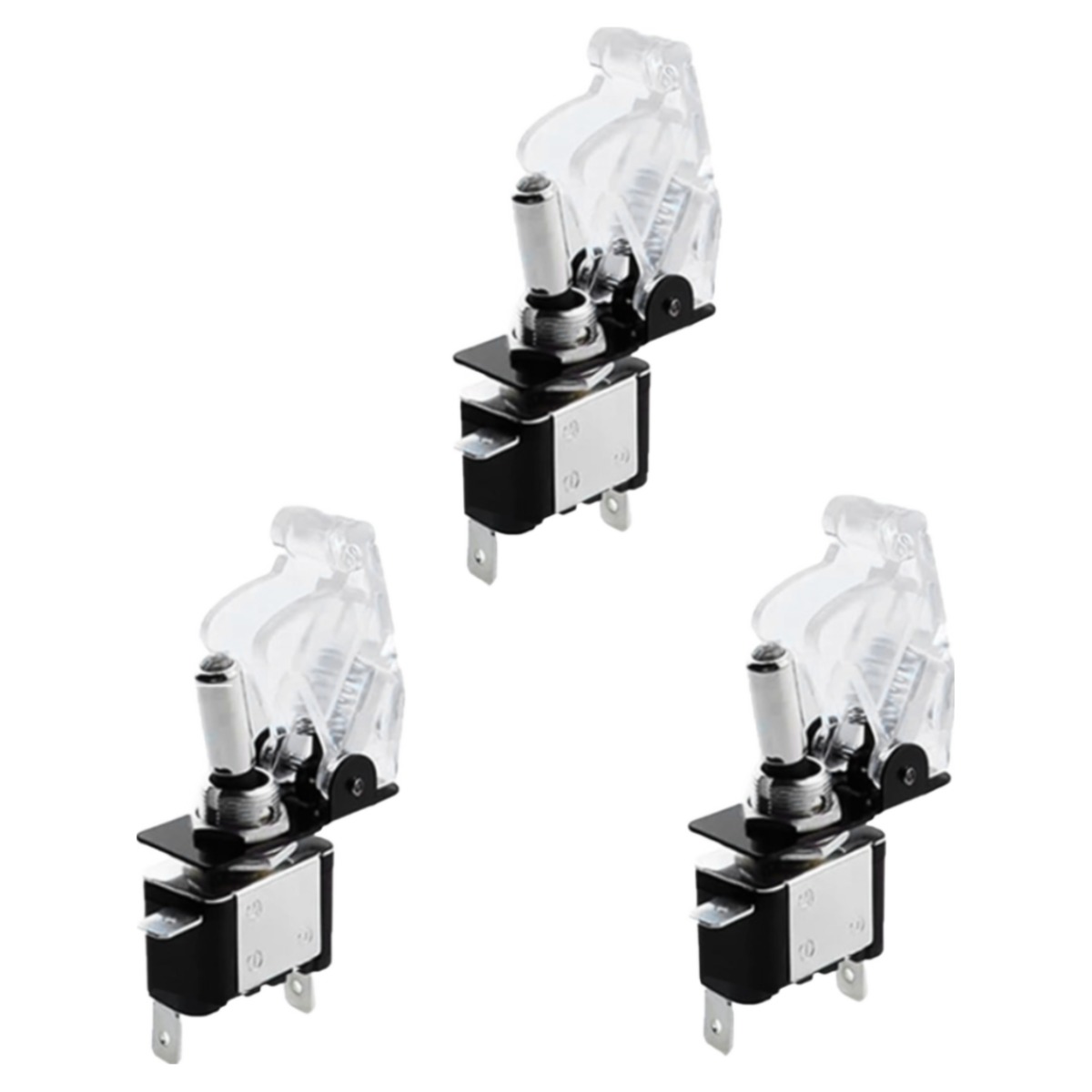 JK LED 전투기 스위치 화이트 램프 토글 DC12V DIY 버튼 자동차, 3개 11,000원