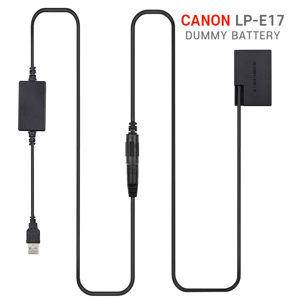 DR-E18 더미 배터리 캐논 LP-E17 USB타입 DC 커플러 호환용 21,000원