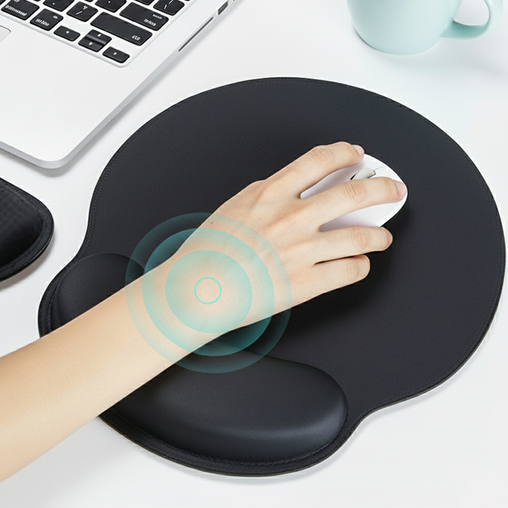 에블모어 편안한 메모리폼 손목보호 마우스 패드, 1개, 블랙 9,900원