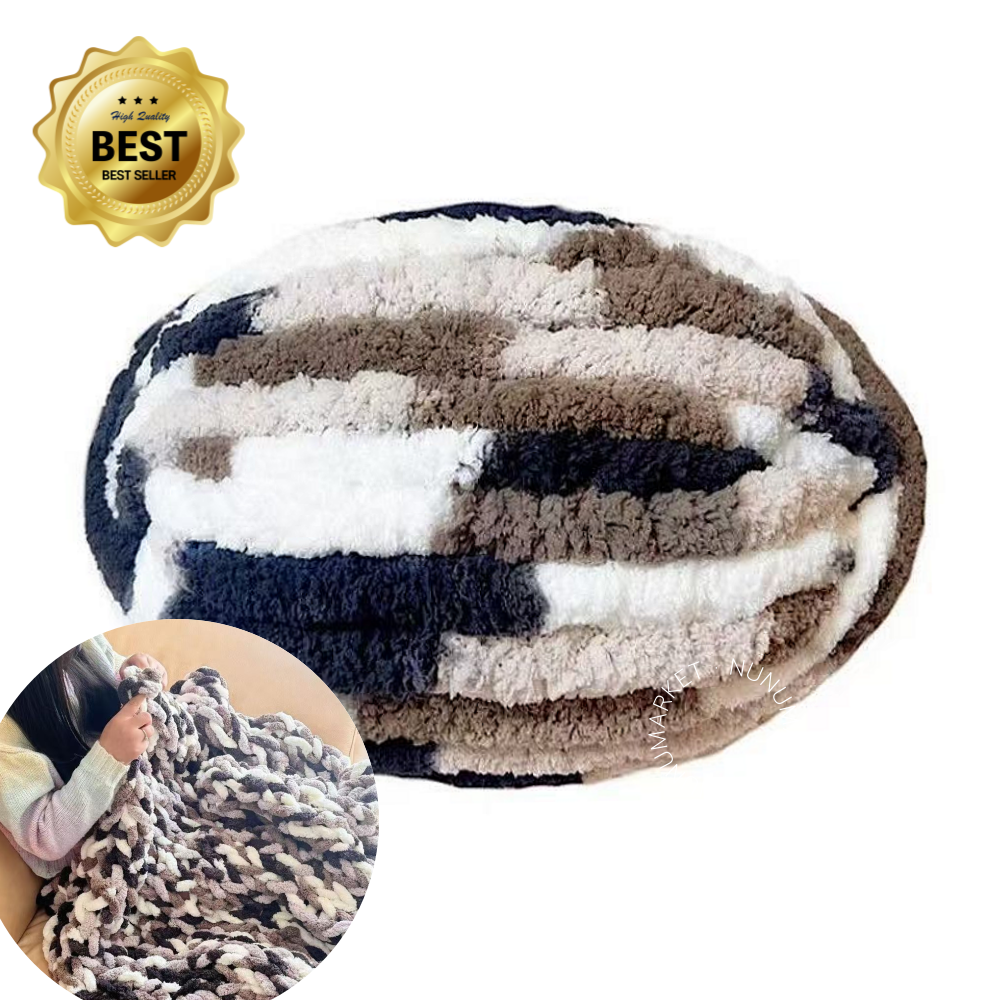 누누마켓 자이언트 털실 루피망고 수면사 뜨개실 누누마켓 DIY 담요 가방 선물, 1개, 초코 5,900원