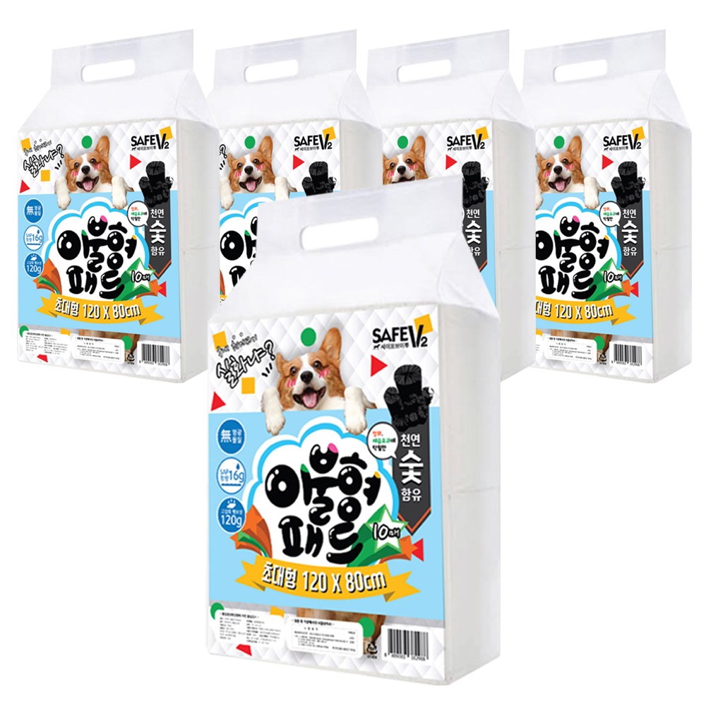 세이프한 이불형 10매 (120x80cm )숯 초대형패드, 5개, 10개입 35,170원