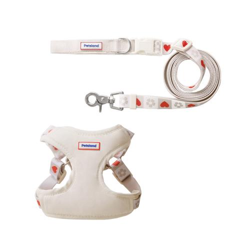 펫츠랜드 하트팝 X형 하네스 + 리드줄 세트 크림 L 26,500원