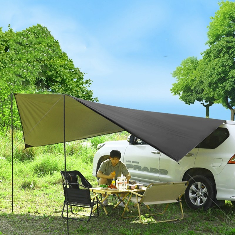 정싱 여행용 차변 텐트 옆장 천막 코팅 햇빛 가림막 야외 캠핑카 꼬리장 자동차 그늘막, 현재가 44,900원