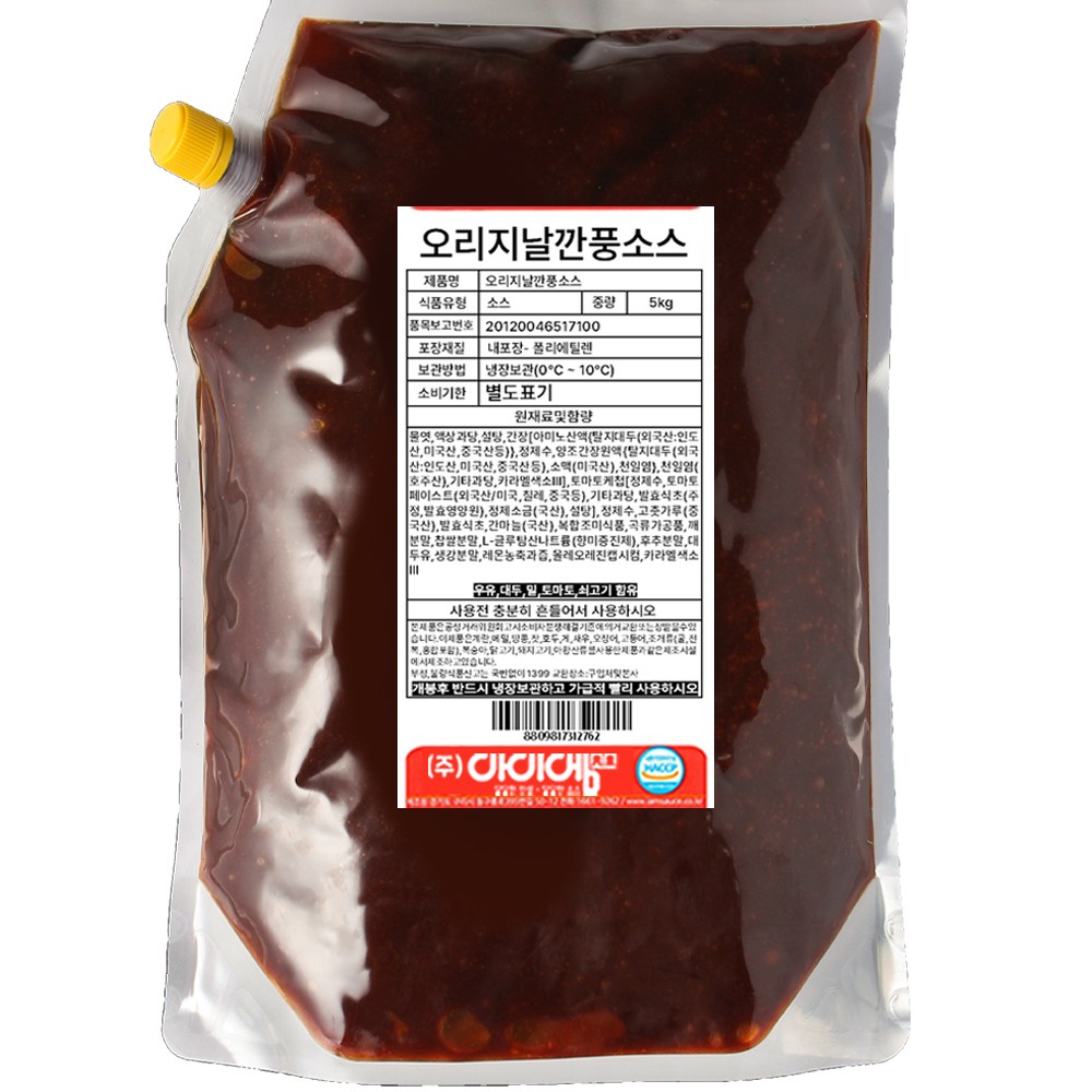 아이엠소스 오리지날깐풍치킨소스, 5kg, 1개 35,000원