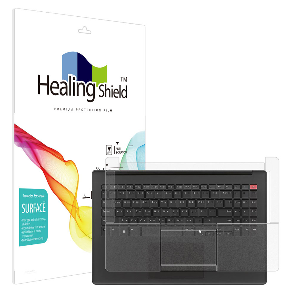 힐링쉴드 LG 그램북 AI 2026 15U50U 15UD50U 무광 팜레스트 터치패드 보안필름 2p 세트 15,290원