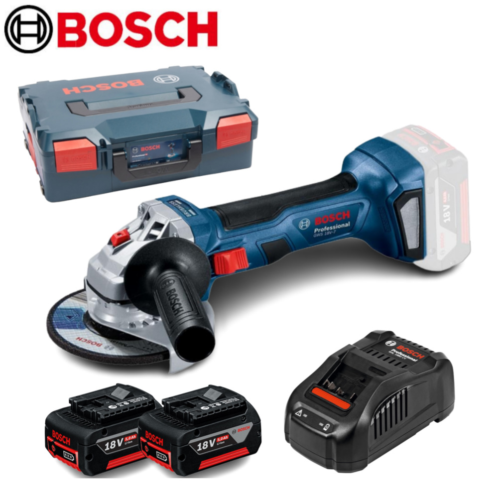 보쉬 핸드그라인더 충전 앵글 그라인더 4인치 GWS18V-7 배터리 2개 세트 687,100원