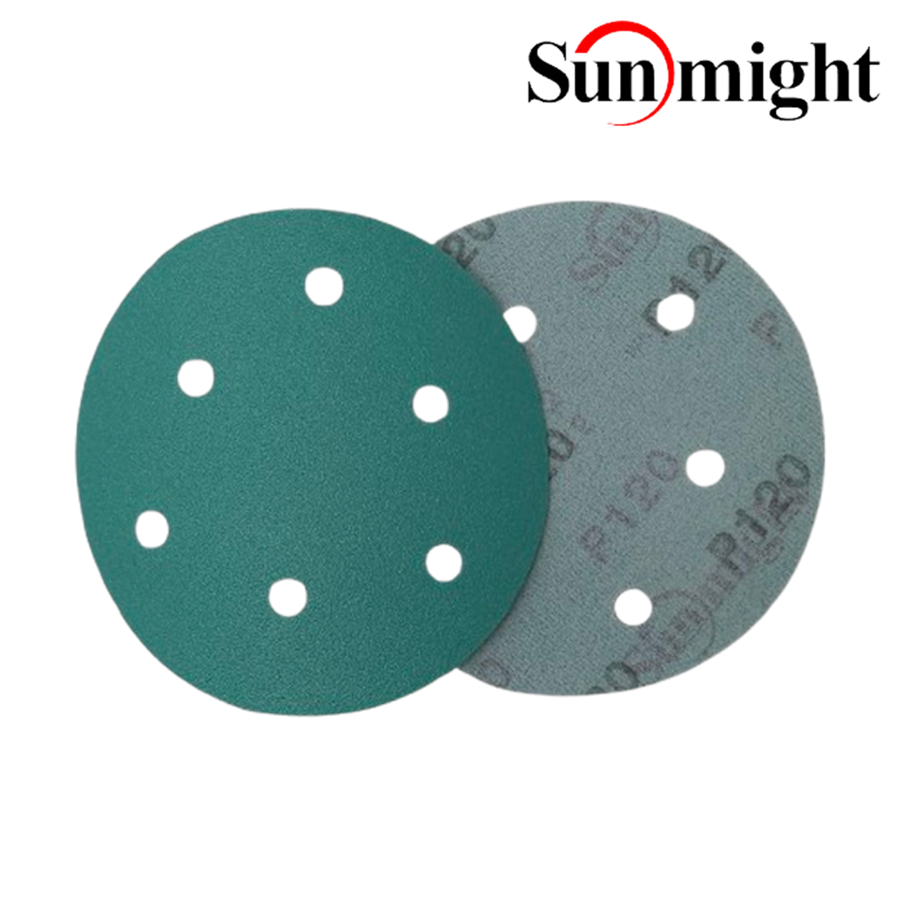 태양연마 L312T 5인치 6홀 원형 사포 필름 sunmight vd56 디스크 페이퍼 125mm 3,700원