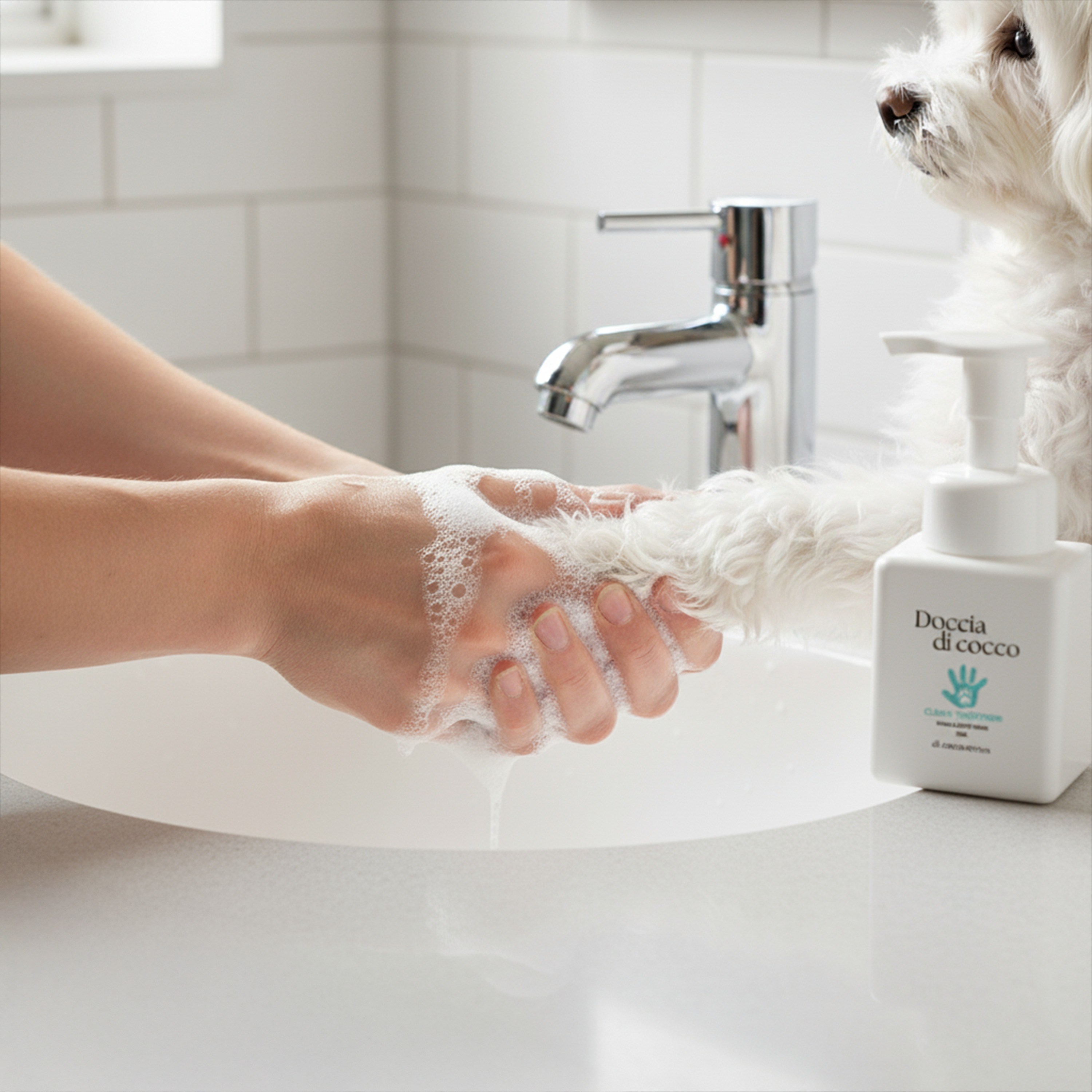 강아지 발사탕 풋 버블 특허 받은 메이신 클렌저 고양이 애견 반려동물 발바닥 무향 무자극 핥아도 되는 자연 유래 성분 세정제 샴푸겸용, 2개, 300ml 39,260원