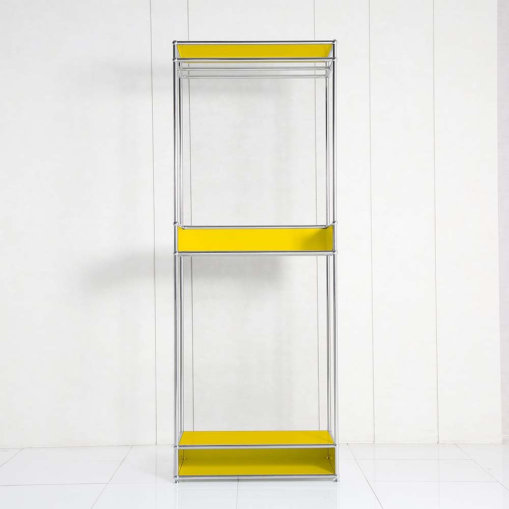 이가페 모듈가구 시스템행거 미드센츄리 드레스룸 클로 2단 행거장, 옐로우 720,000원