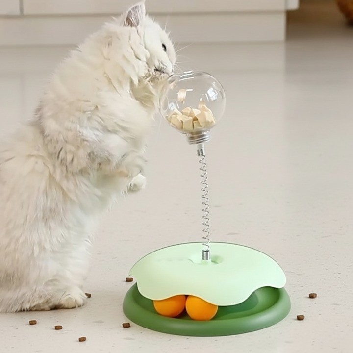 쥬띠크 강아지 고양이 반려동물 먹이퍼즐 스낵볼, 1개, 그린 10,000원