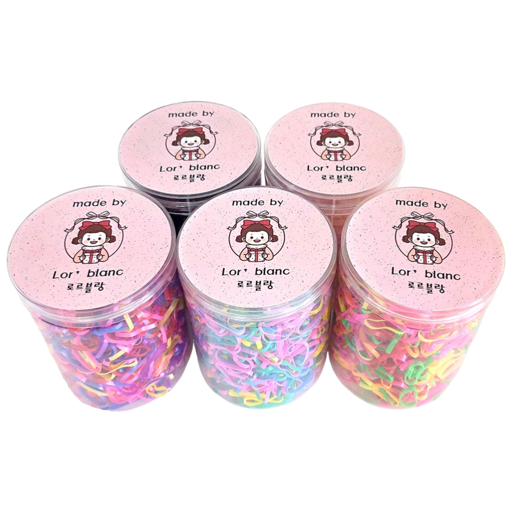 로르블랑 59컬렉션 대용량 고무줄 머리끈 1000P 5,900원