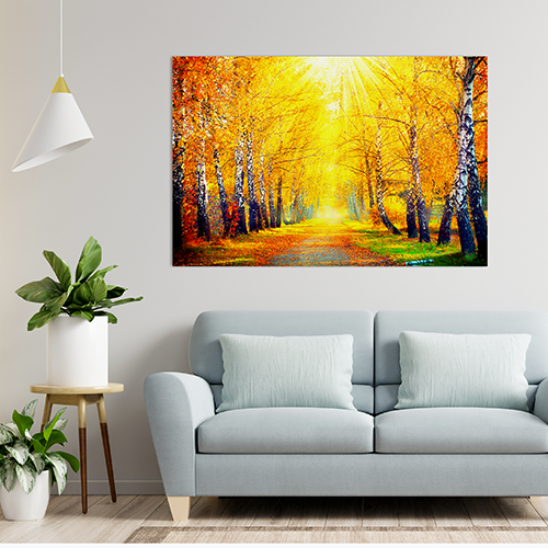 [개업 선물 추천] 돈 가져다주는 황금 캔버스 자작나무 그림 액자 풍수 금전운 거실 벽 인테리어 집들이 선물 155,500원