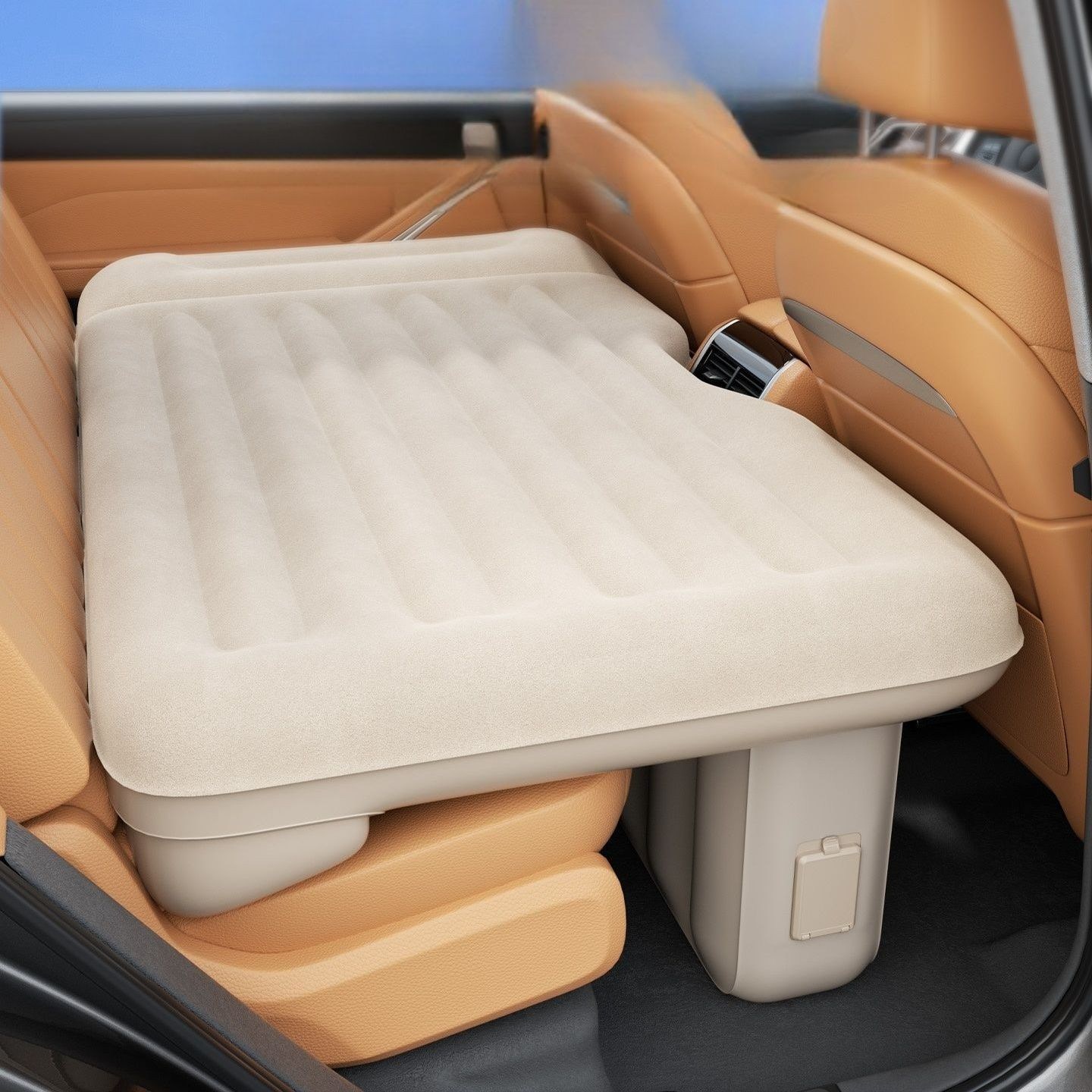 원터치 평탄화 에어매트 무선 자동펌프 공기주입 차량용 침대 자동차 뒷좌석 캠핑 차박 59,500원