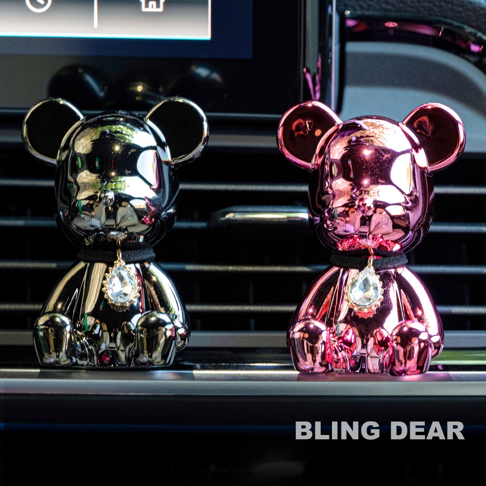 블링디어 크롬세트(2+2) 베어브릭 고급 차량용 방향제 93,000원