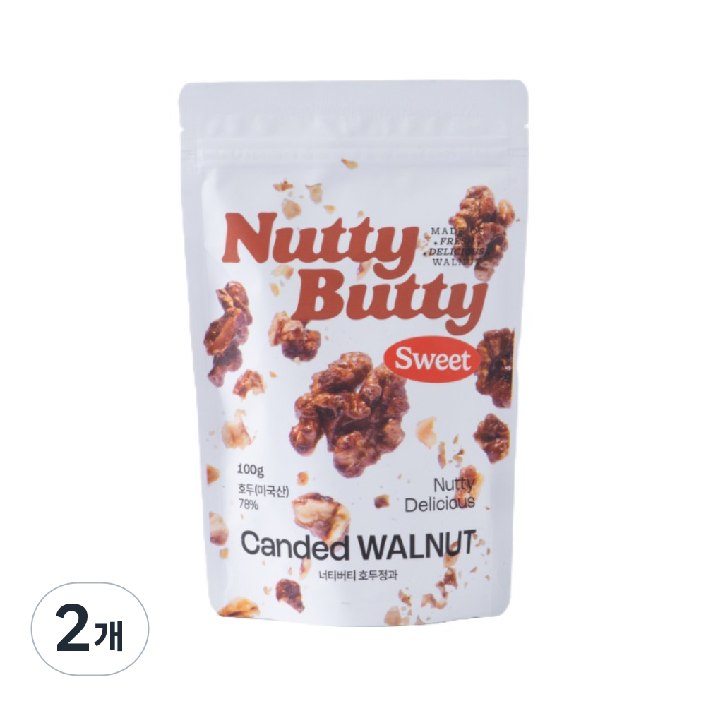 너티버티 호두정과 호두강정, 2개, 100g 22,900원