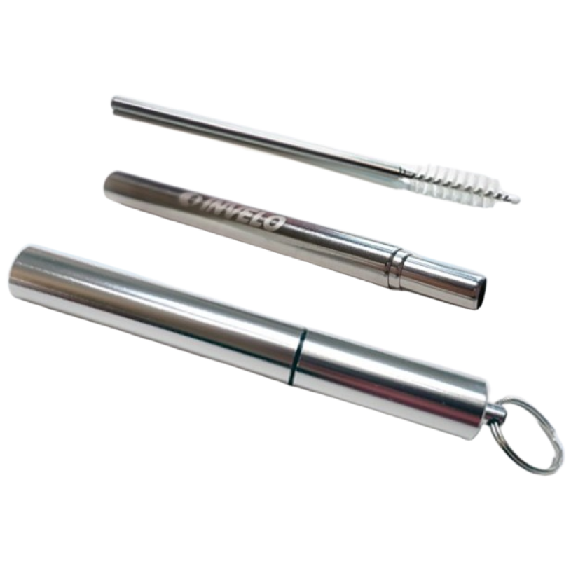 접이식빨대 휴대용 실리콘 스테인레스 빨대케이스 스테인리스빨대 다회용 스텐 인벨로 빨대세트 6,800원