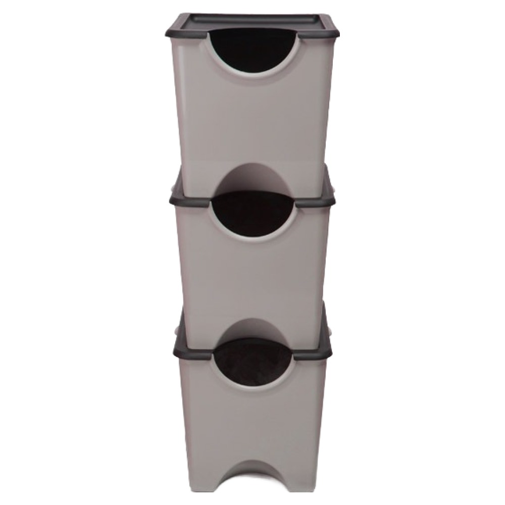 플라팜 에코홀릭 분리수거함 30L 3p, 브라운 30,900원