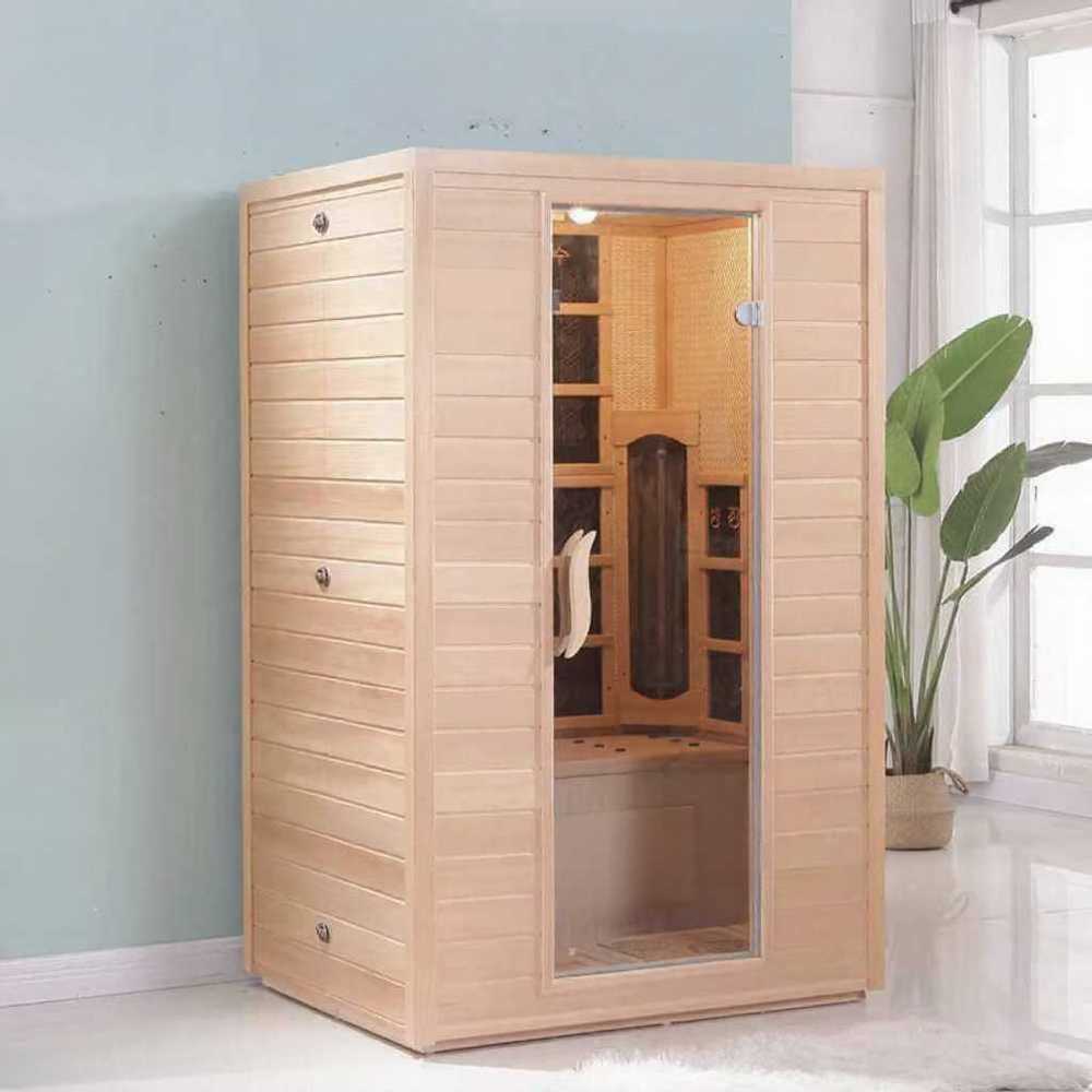 가정용 건식사우나 2인용 원적외선 편백나무 찜질방 1,277,200원