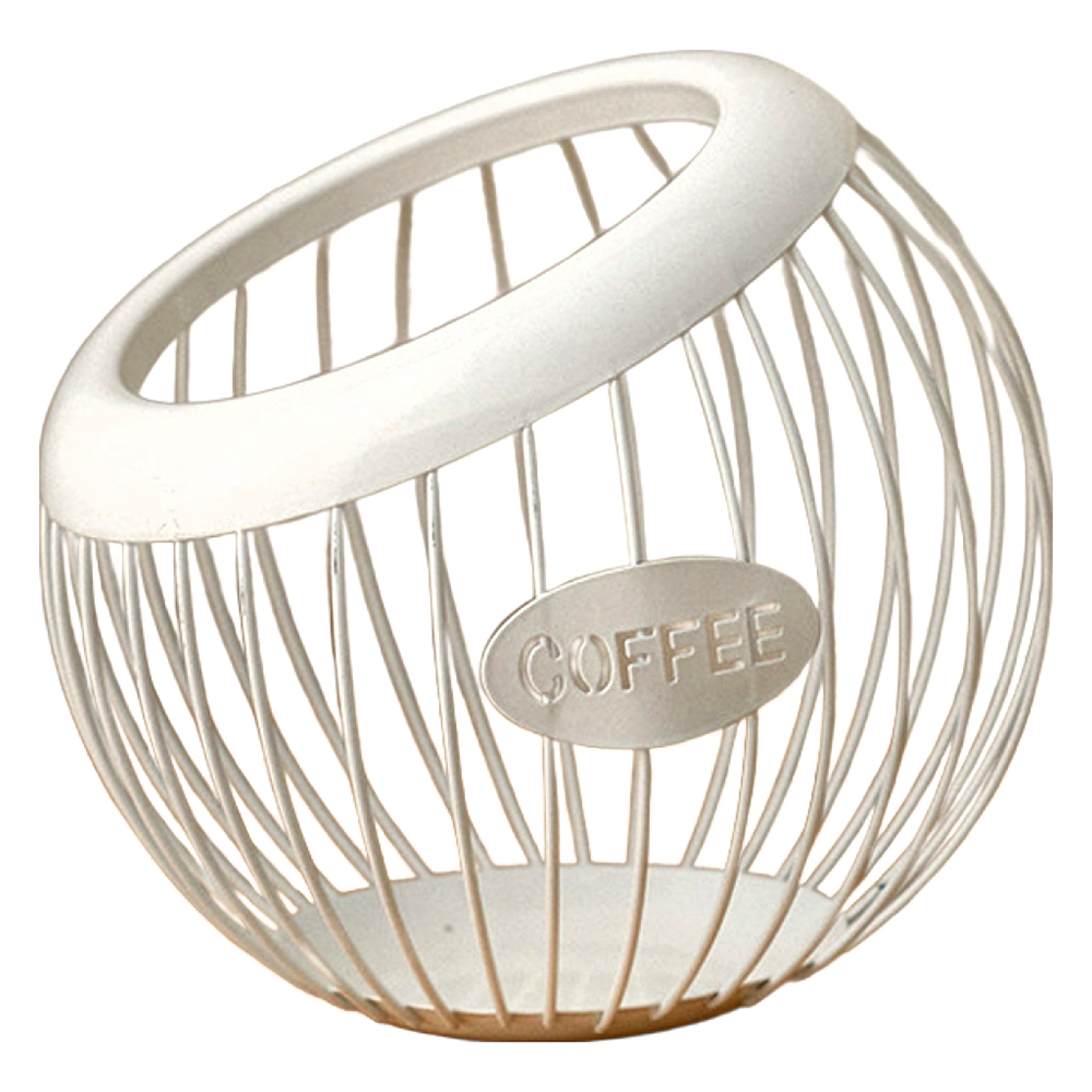 메이크마인 커피캡슐 수납 바구니 철제 캡슐보관 갭슐 커피 보관함 홀더, 화이트, 1개 12,140원