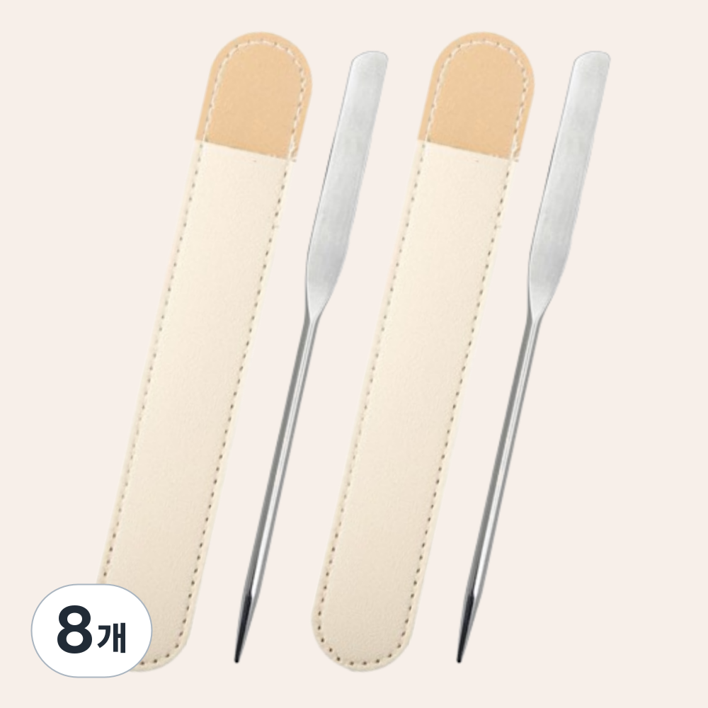 뤼시올 소프트 밸런싱 메이크업 스파츌라, 8개, 메탈실버 28,730원