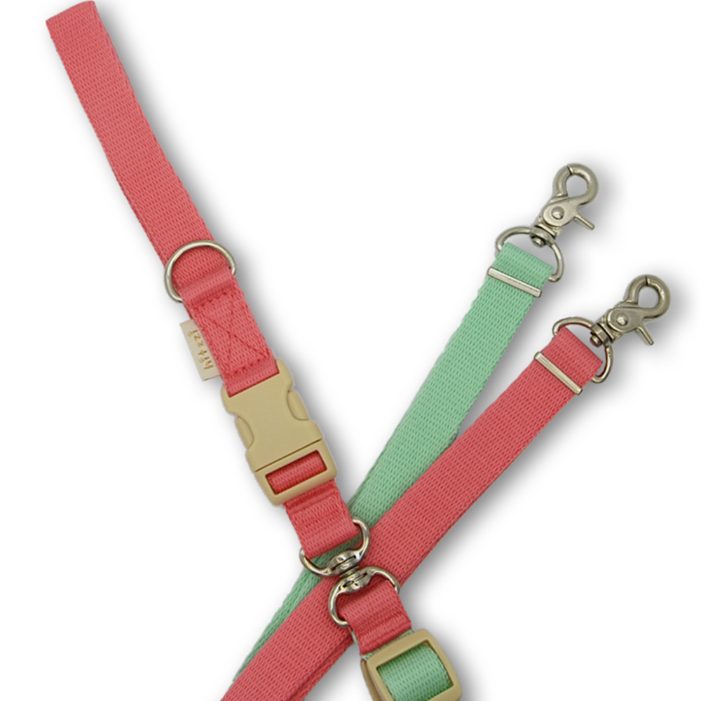 힛찌 꼬이지 않는 강아지 일체형 트윈줄, 민트핑크, 1개 37,340원