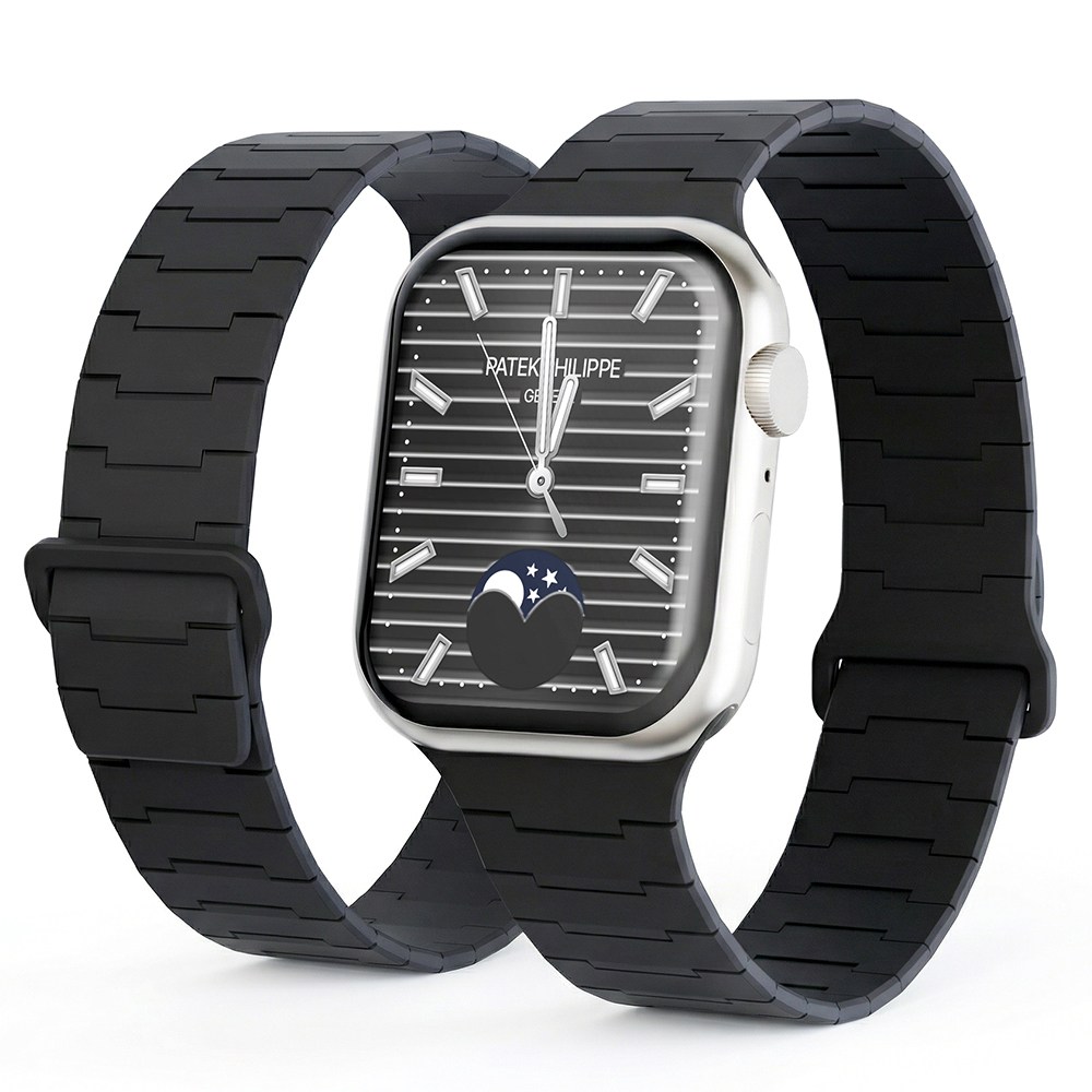 캘릭스 애플워치 호환 실리콘 버클링 마그네틱 스트랩, 1개, 차콜블랙 29,900원