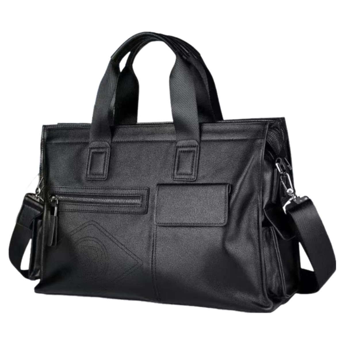 Mimi Market 프리미엄 천연소가죽 서류가방 대용량 17인치 노트북 출장용 가방 SE9021-9 147,000원