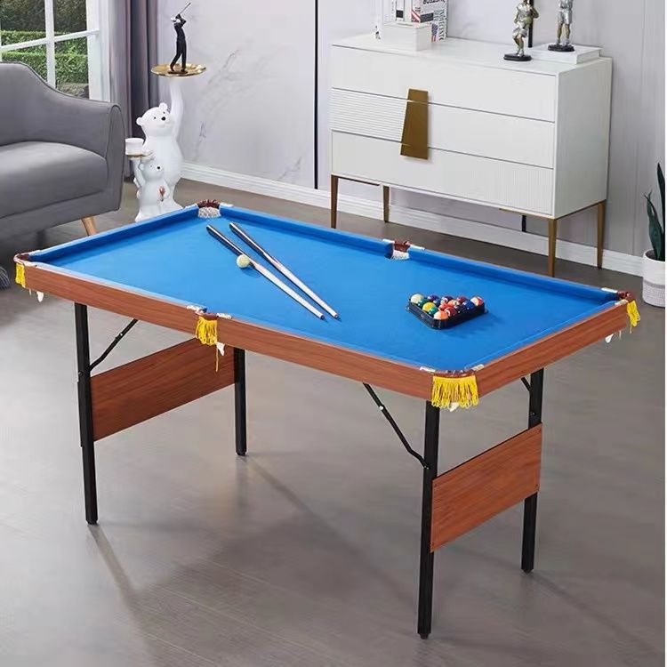 포켓볼대 테이블 실내 포켓볼 펜션 당구 당구대 접이식 가정용 보드게임 별장, B.1.4m 접이식 당구대(블루), 1개 323,600원