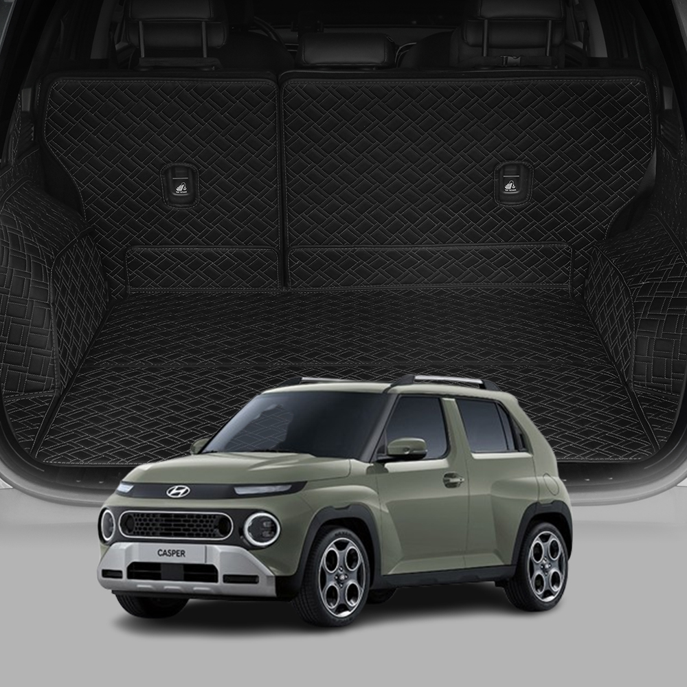 디테일링 우븐블럭 프리미엄 풀커버 트렁크매트 캐스퍼 AX1 + 킥매트 + 가죽보호제 세트 109,000원