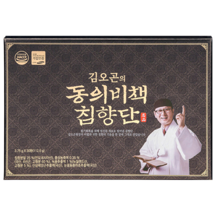 김오곤 동의비책 침향단 + 쇼핑백, 112.5g, 4개 82,000원