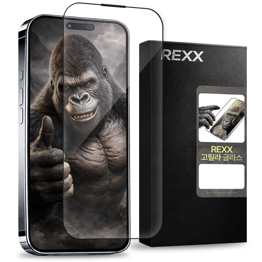 렉스 아이폰 코닝 고릴라 글라스 고경도 강화유리 휴대폰 액정보호 필름 16,890원