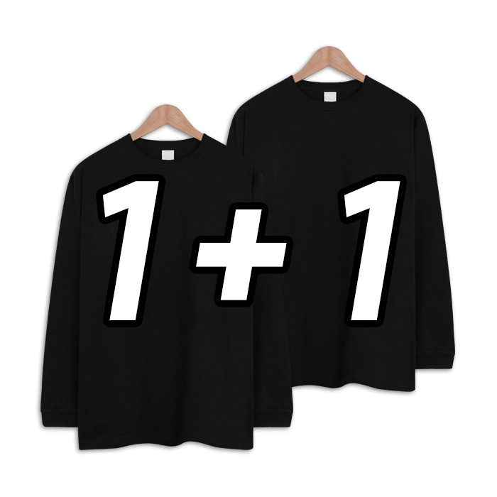 2장 세트 남녀공용 14수 헤비 라운드 긴팔 티셔츠 (SCC5475PT) 23,400원