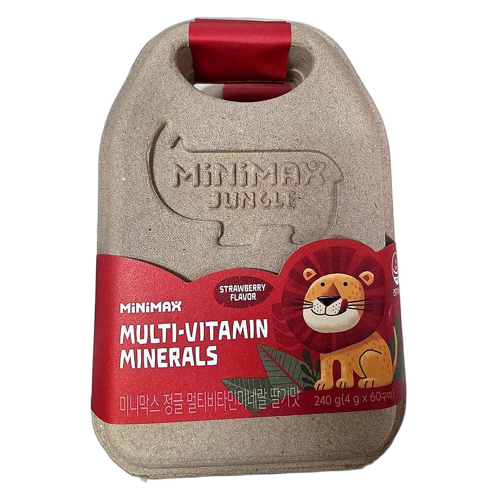 면역력 강화 필수 영양소 풍부 딸기맛 비타민 미네랄 멀티비타민, 60정, 2개 112,100원