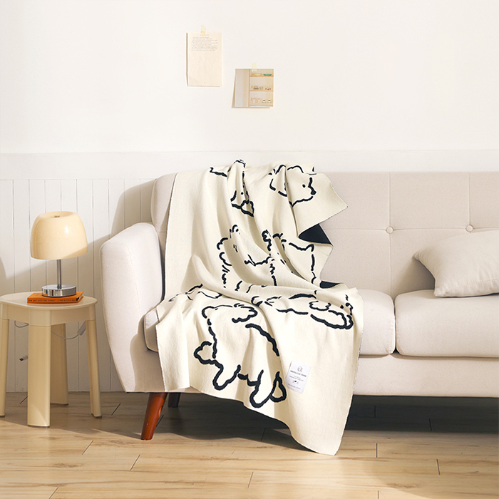 아르페지오베이직 인테리어템 워싱 양면 니트블랭킷 뭉이 59,900원