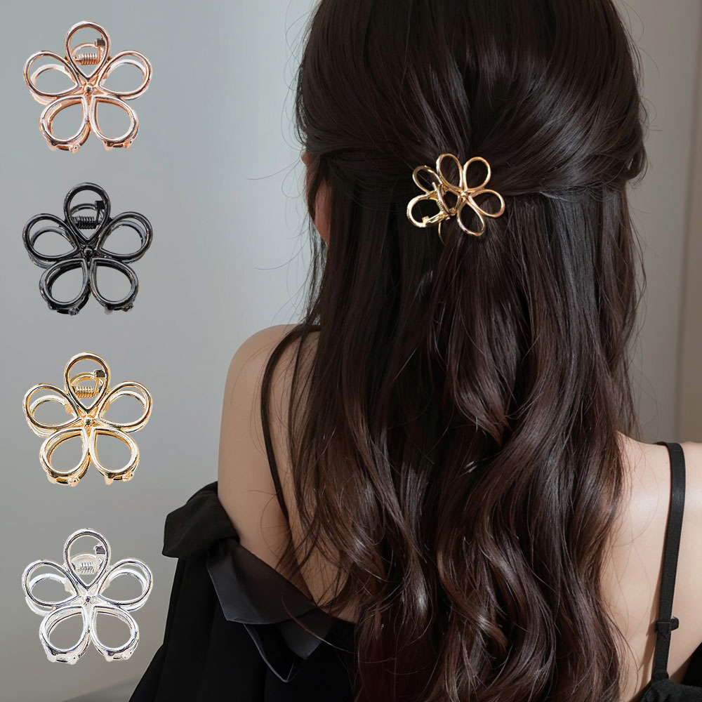 코욜하우키 [2개 세트] 여성 플라워 메탈 미니 집게핀 앞머리 반묶음 머리핀 6,900원