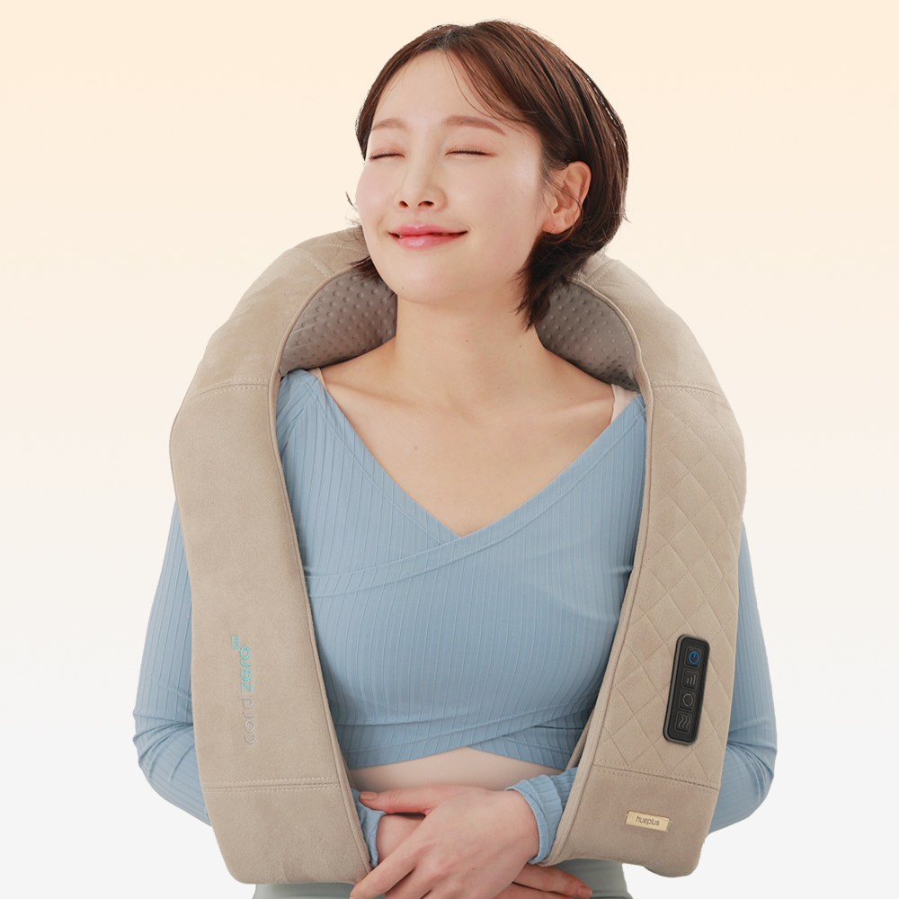 휴플러스 3 in 1 무선 듀얼 태핑 목 어깨 안마기 186,000원